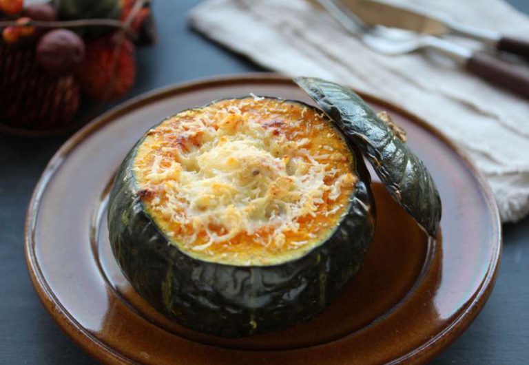 かぼちゃ丸ごとクリームグラタン ハロウィンレシピ