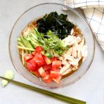 海藻サラダぶっかけそうめん